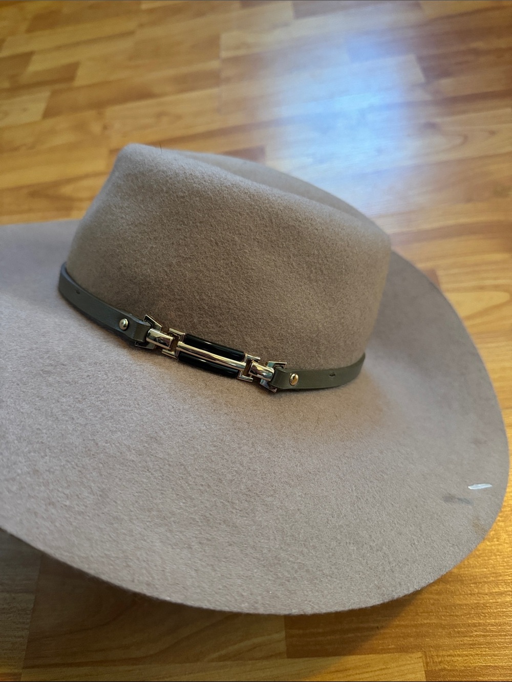 House of Harlow‎ 1960 Tan/Camel Floppy 100%Wool Hat Women's Festival Chic